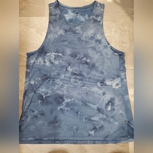 Lululemon Always Agile Tank. Diamond Dye True Navy Chambray. Tie Dye. XL.